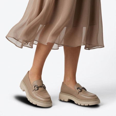 Pantofi Leora beige