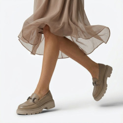 Pantofi Leora beige