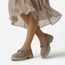 Pantofi Leora beige